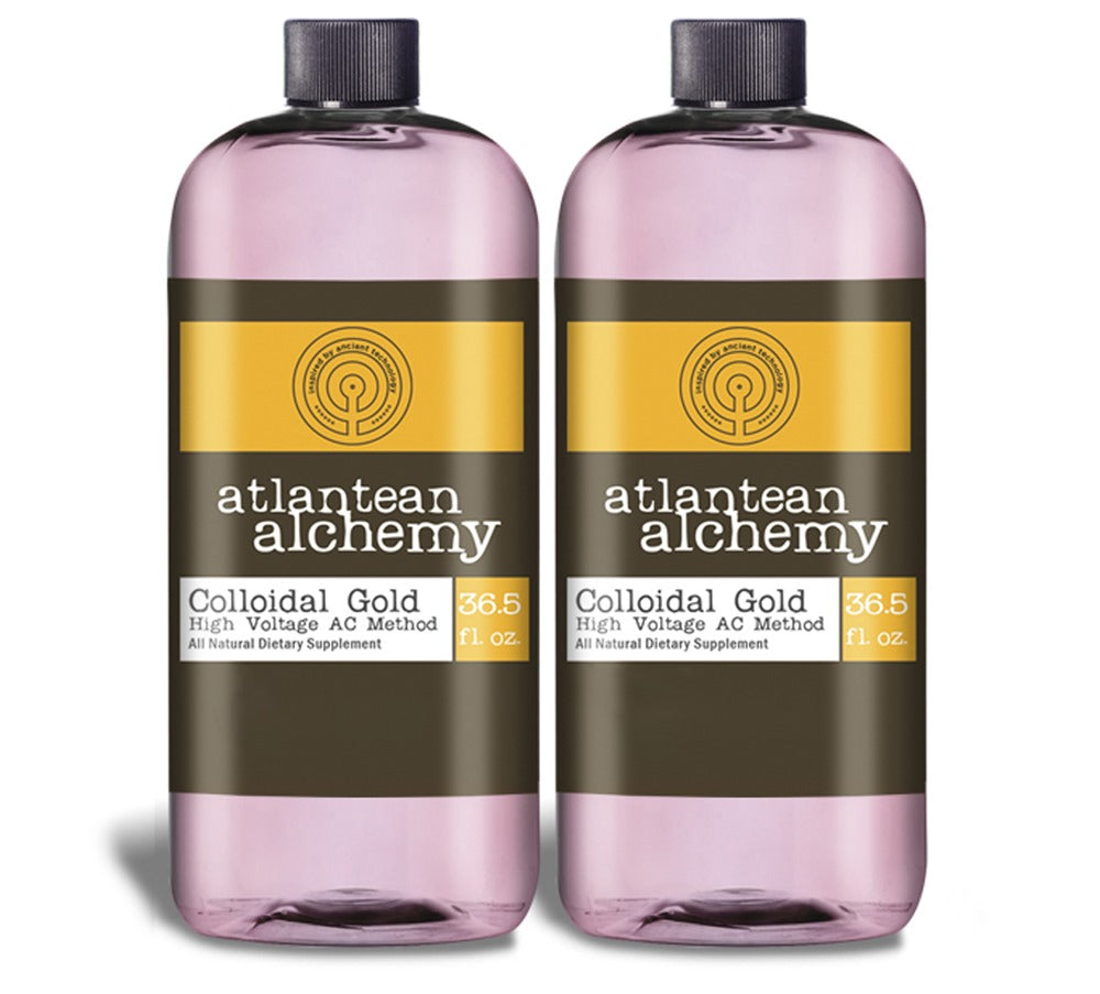 (Glass) Colloidal Gold 60PPM Half Gallon Atlantean Alchemy
