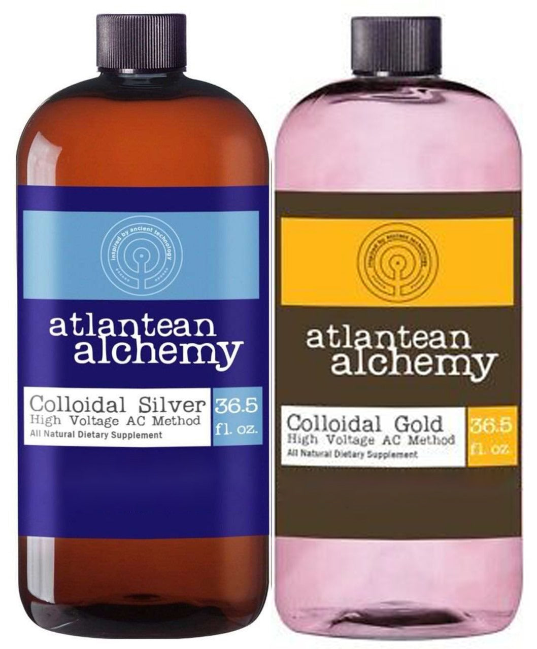 Colloidal Silver & Gold Bundle (36.5oz Bottles)